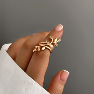 انگشتر برگ دو طرفه